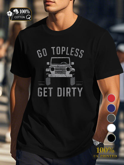 rugged off road vehicle Men's pure cotton Tshirt Comfort Fit