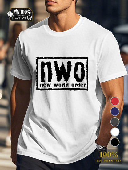 new world order Men's pure cotton Tshirt Comfort Fit