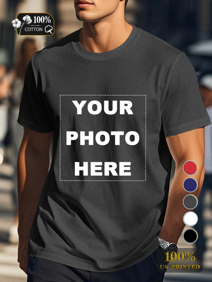 Customized Products Men's pure cotton Tshirt Comfort Fit
