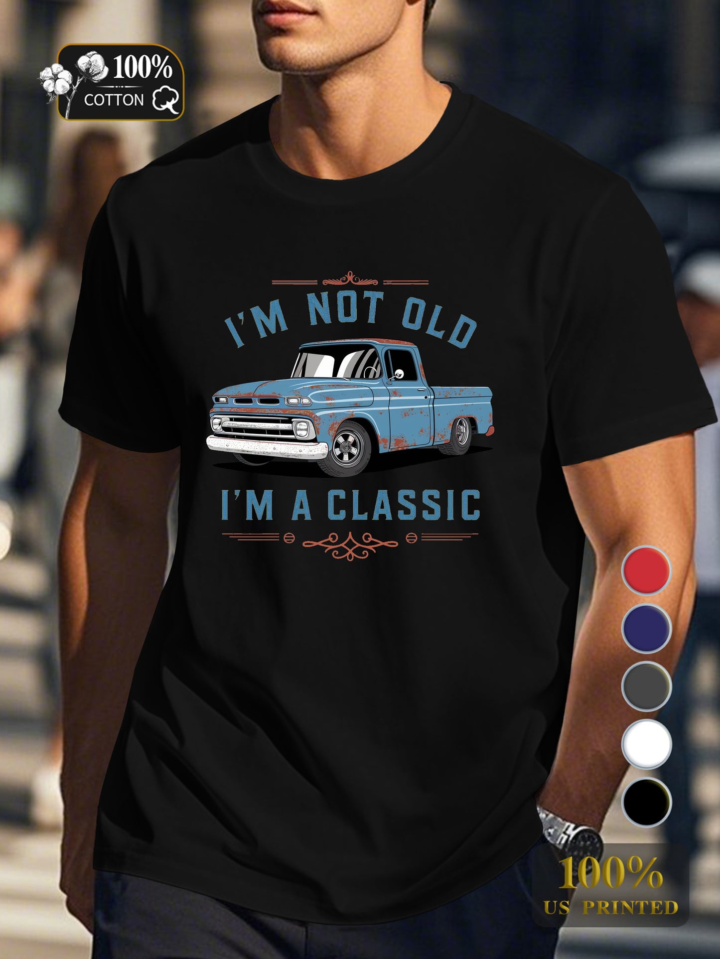 I M NOT OLD Men's pure cotton Tshirt Comfort Fit