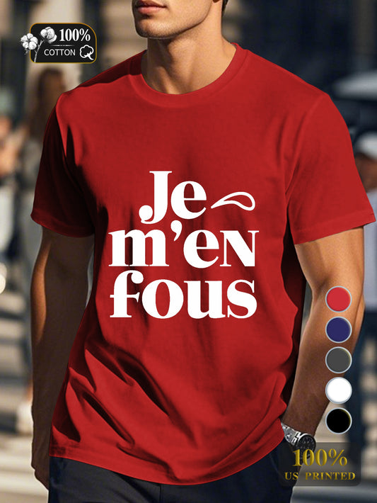 I DON T CARE Men's pure cotton Tshirt Comfort Fit