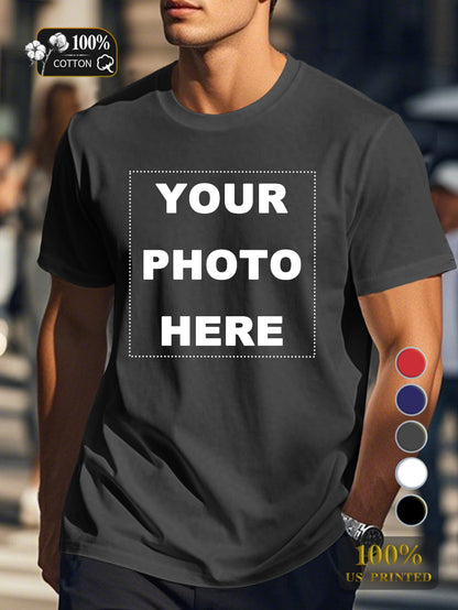 Customized Products Men's pure cotton Tshirt Comfort Fit