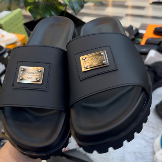 Comfortable Leather Non-slip Slippers