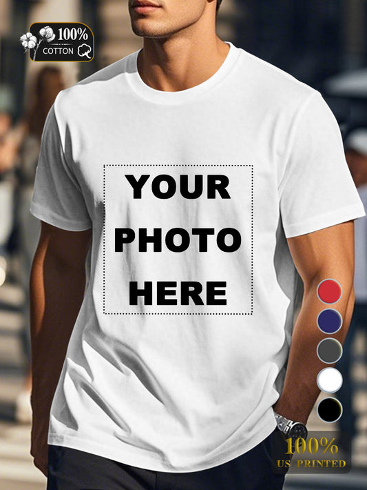 Customized Products Men's pure cotton Tshirt Comfort Fit