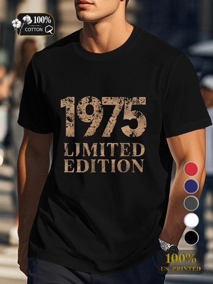 1975 Men's pure cotton Tshirt Comfort Fit