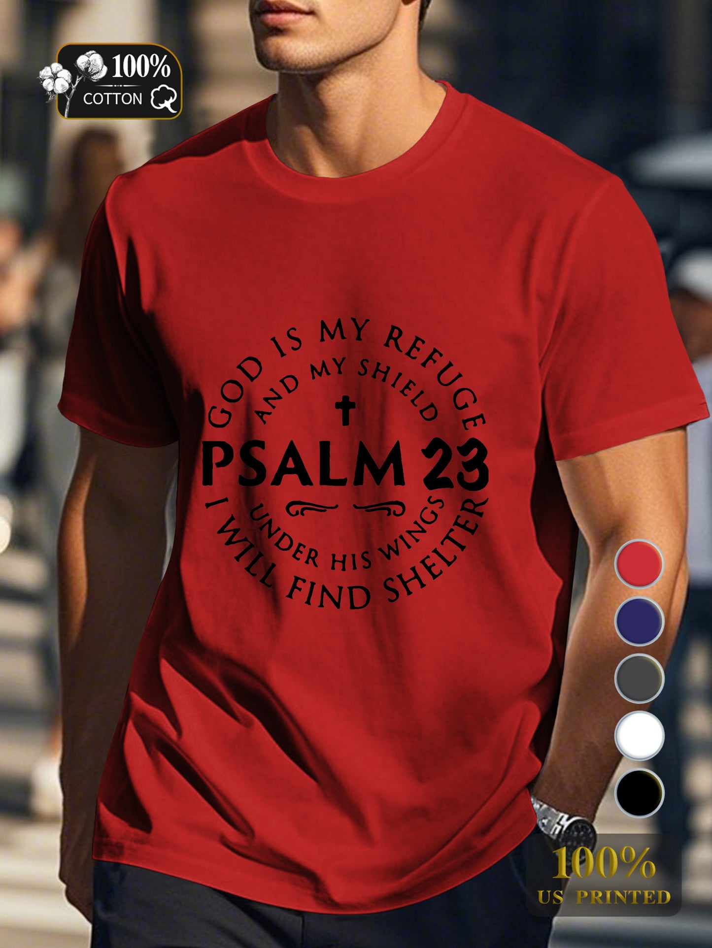 god Men's pure cotton Tshirt Comfort Fit