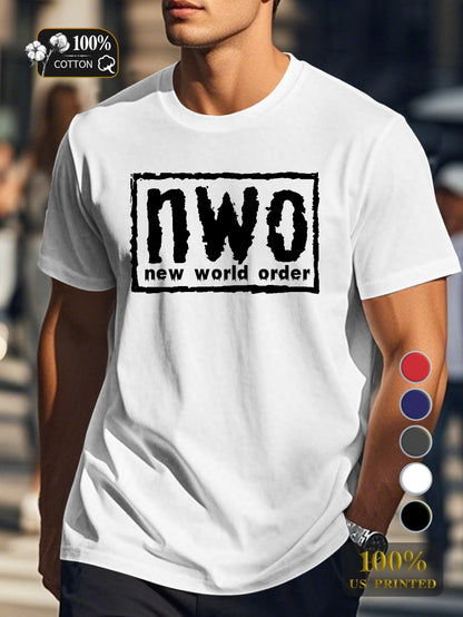 new world order Men's pure cotton Tshirt Comfort Fit