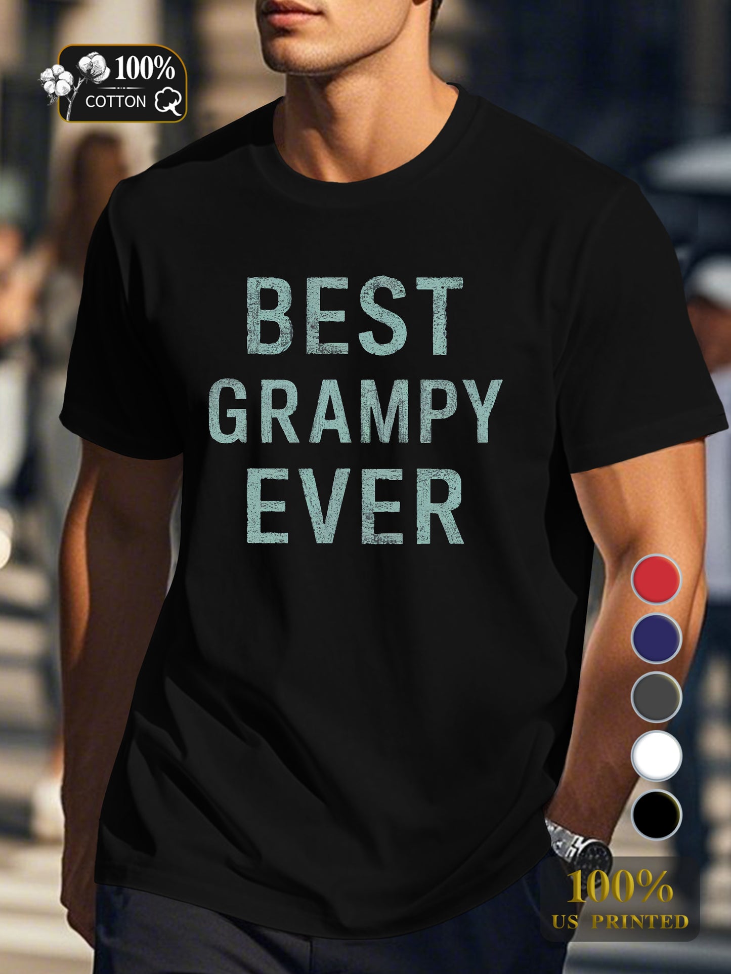 BEST GRAMPY EVER Men's pure cotton Tshirt Comfort Fit