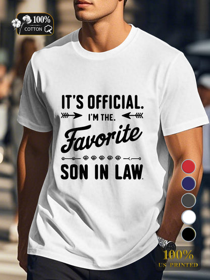 Favorite SON IN LAW Men's pure cotton Tshirt Comfort Fit
