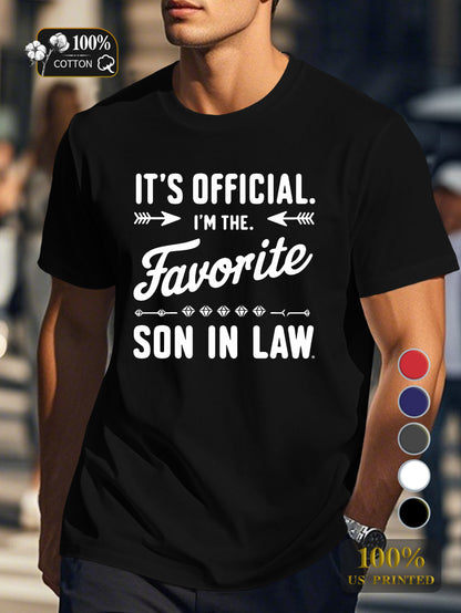Favorite SON IN LAW Men's pure cotton Tshirt Comfort Fit