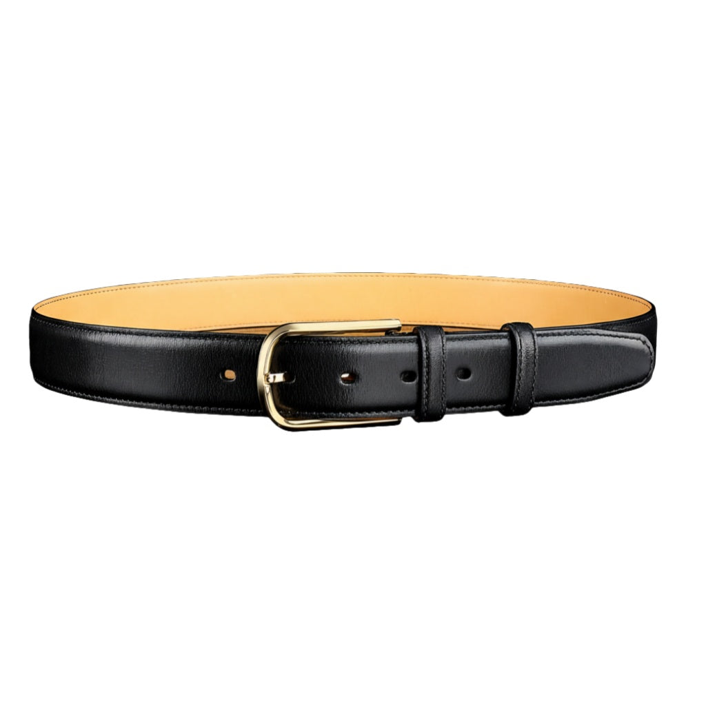BELTLEY Classic Calfskin Leather Dress Belt – 1.38 Inches