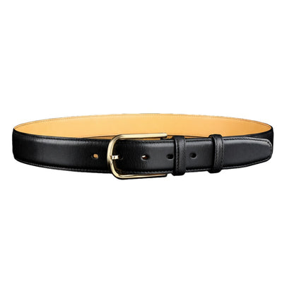 BELTLEY Classic Calfskin Leather Dress Belt – 1.38 Inches