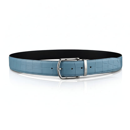 BELTLEY Men's Real Nile Crocodile Skin Belt | Matte Finish | 1.5" Wide