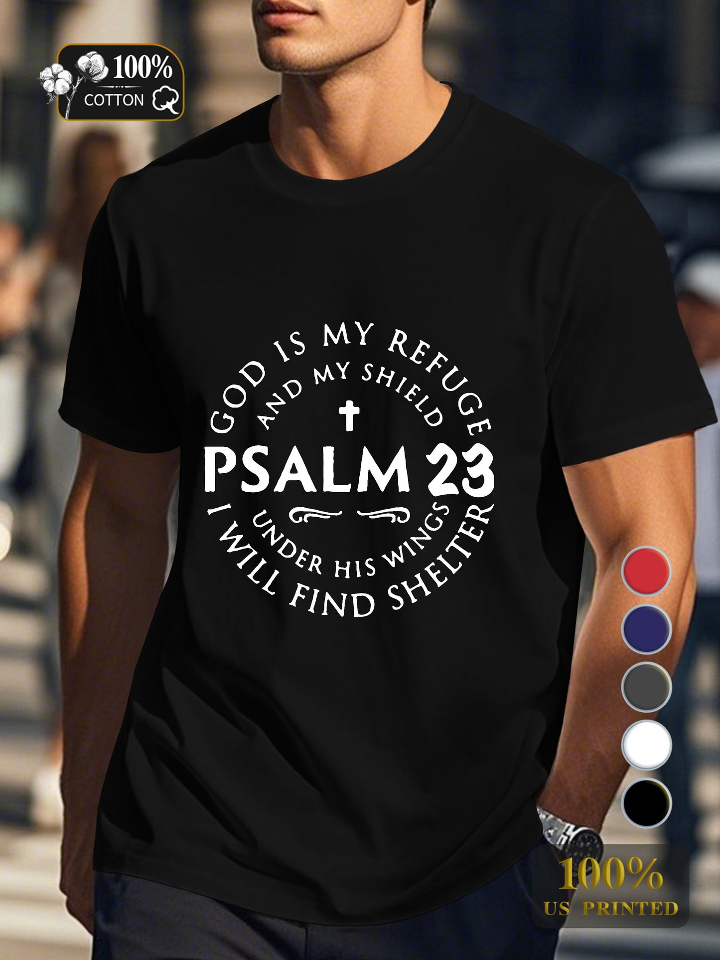 god Men's pure cotton Tshirt Comfort Fit