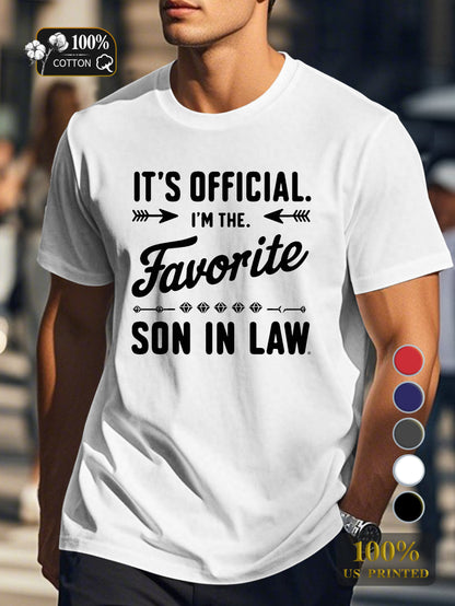 Favorite SON IN LAW Men's pure cotton Tshirt Comfort Fit