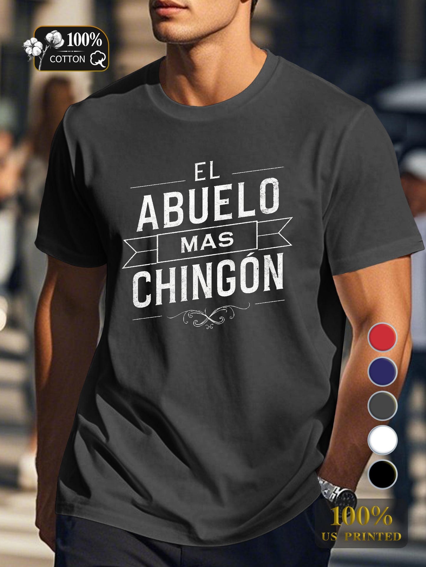 THE MOST CHINGON GRANDPA Men's pure cotton Tshirt Comfort Fit