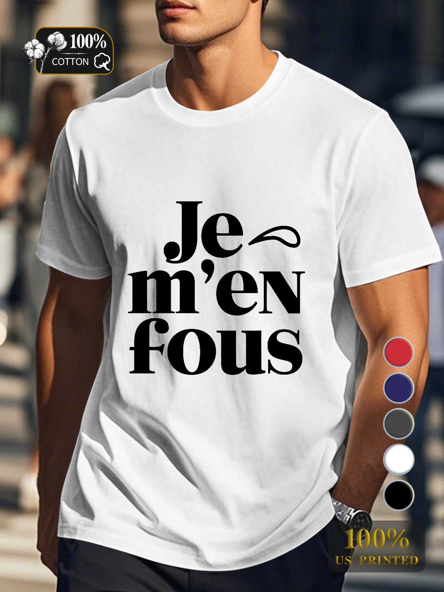 I DON T CARE Men's pure cotton Tshirt Comfort Fit