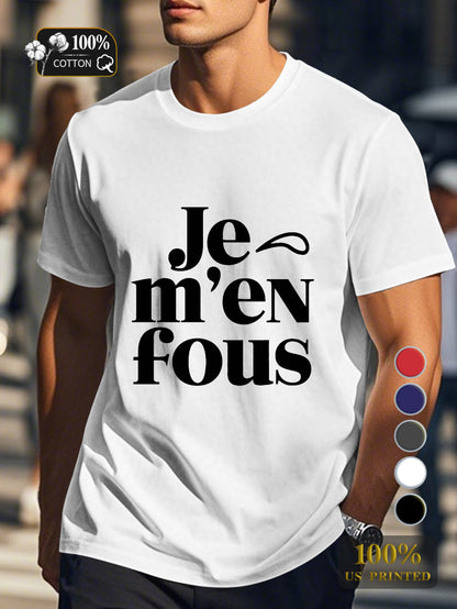 I DON T CARE Men's pure cotton Tshirt Comfort Fit