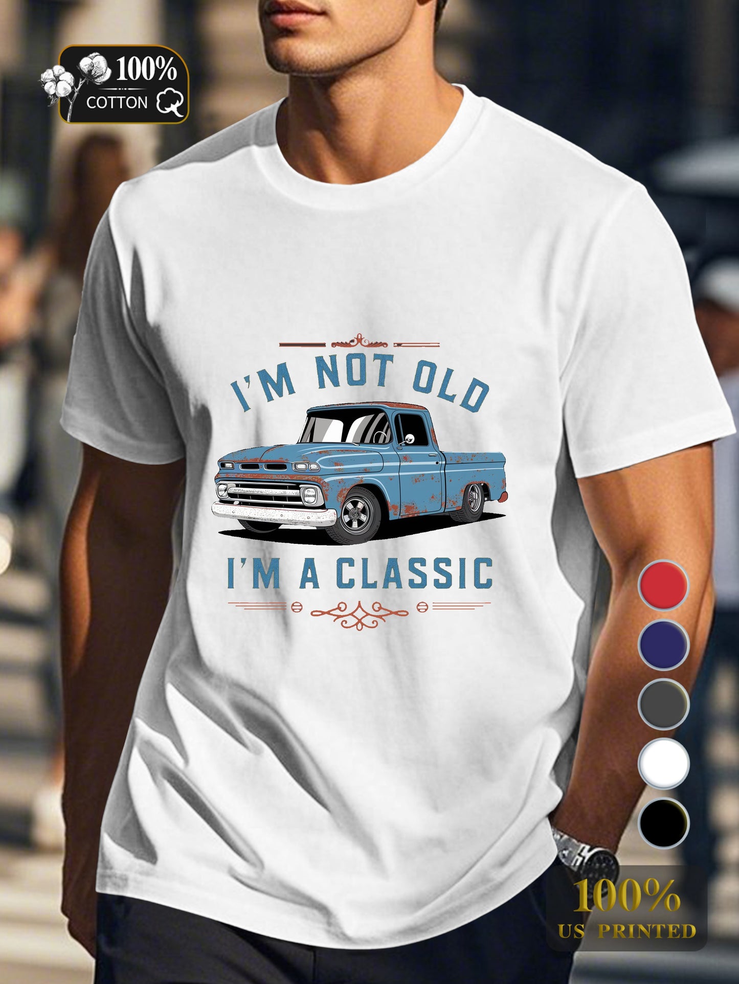 I M NOT OLD Men's pure cotton Tshirt Comfort Fit