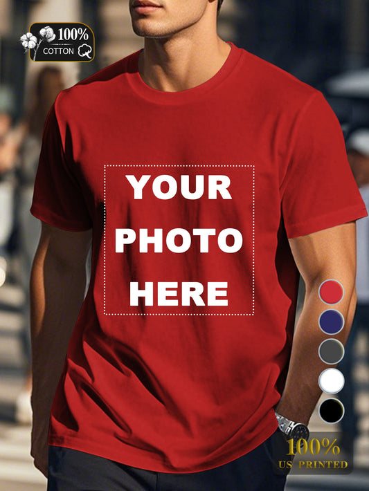 Customized Products Men's pure cotton Tshirt Comfort Fit