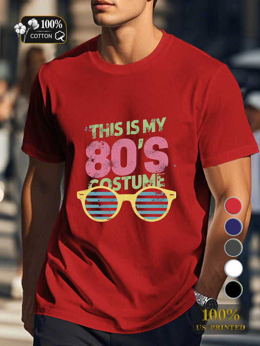 80 S costume design Men's pure cotton Tshirt Comfort Fit