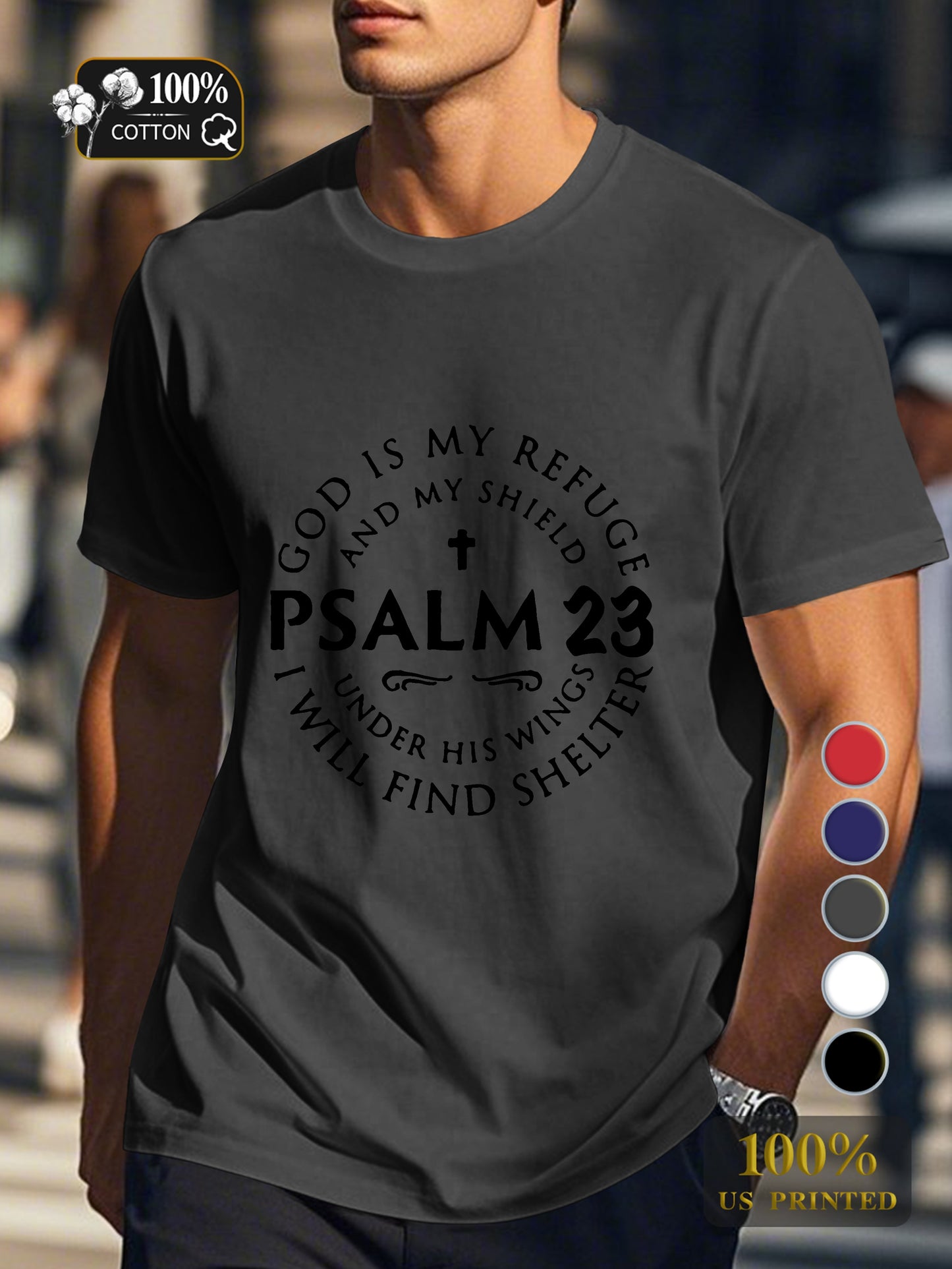 god Men's pure cotton Tshirt Comfort Fit