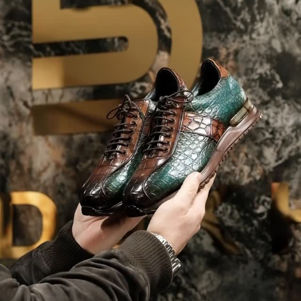 Men's Handmade Crocodile Shoes