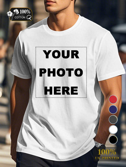 Customized Products Men's pure cotton Tshirt Comfort Fit