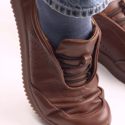 Men's Soft Leather Lace-Up Shoes