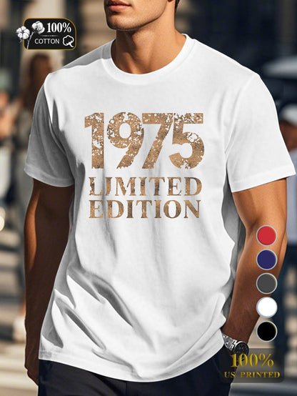 1975 Men's pure cotton Tshirt Comfort Fit