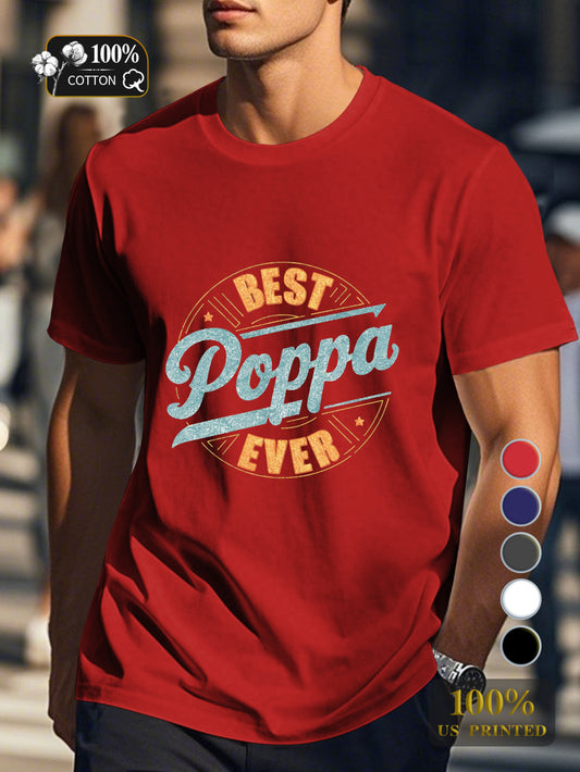 Poppa Men's pure cotton Tshirt Comfort Fit