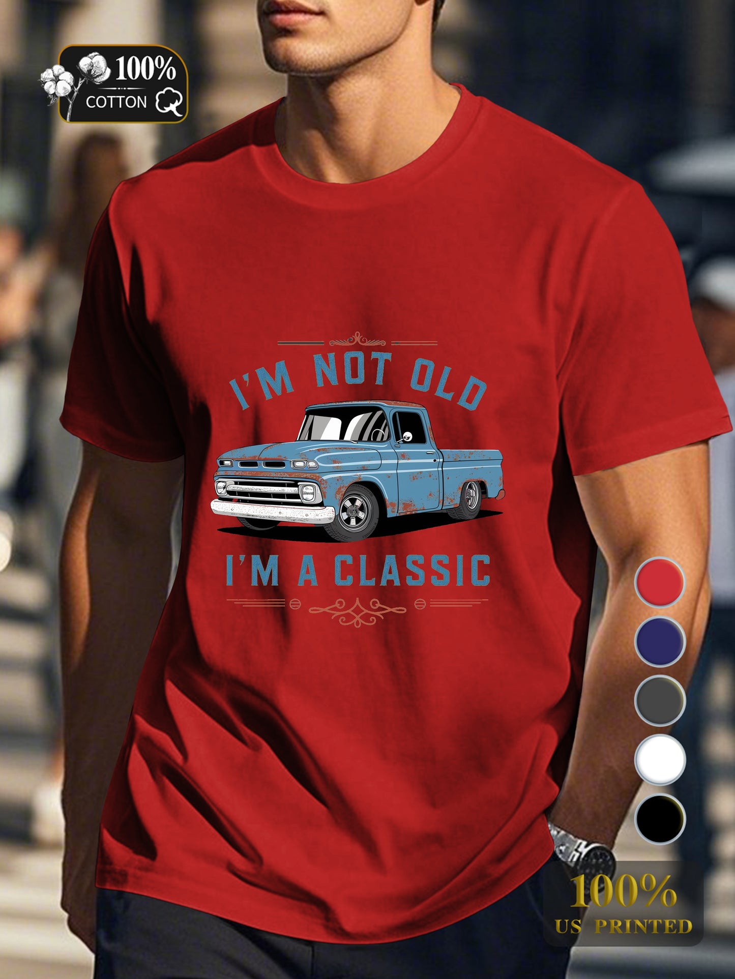 I M NOT OLD Men's pure cotton Tshirt Comfort Fit