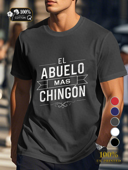 THE MOST CHINGON GRANDPA Men's pure cotton Tshirt Comfort Fit