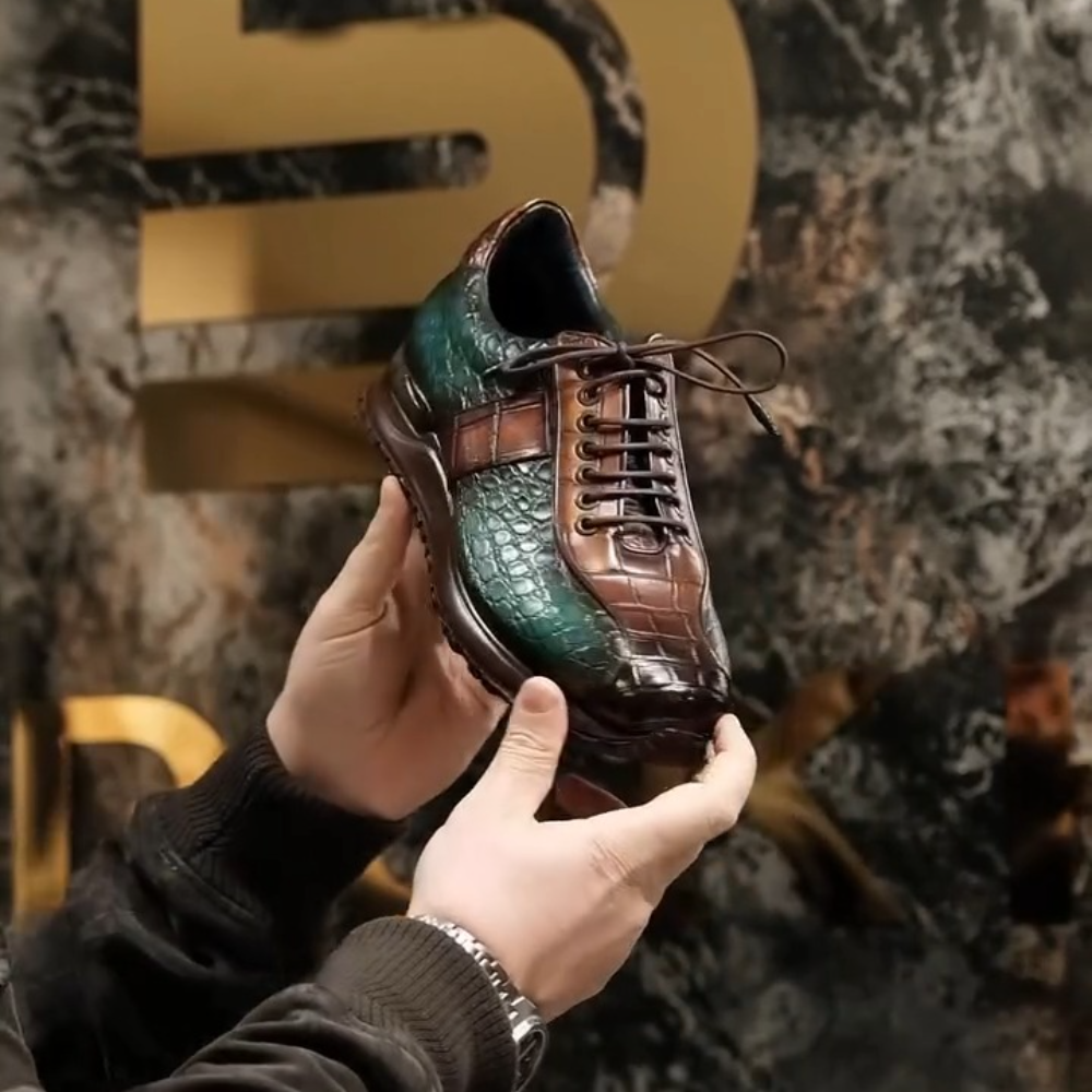 Men's Handmade Crocodile Shoes