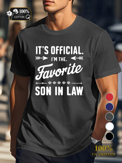 Favorite SON IN LAW Men's pure cotton Tshirt Comfort Fit