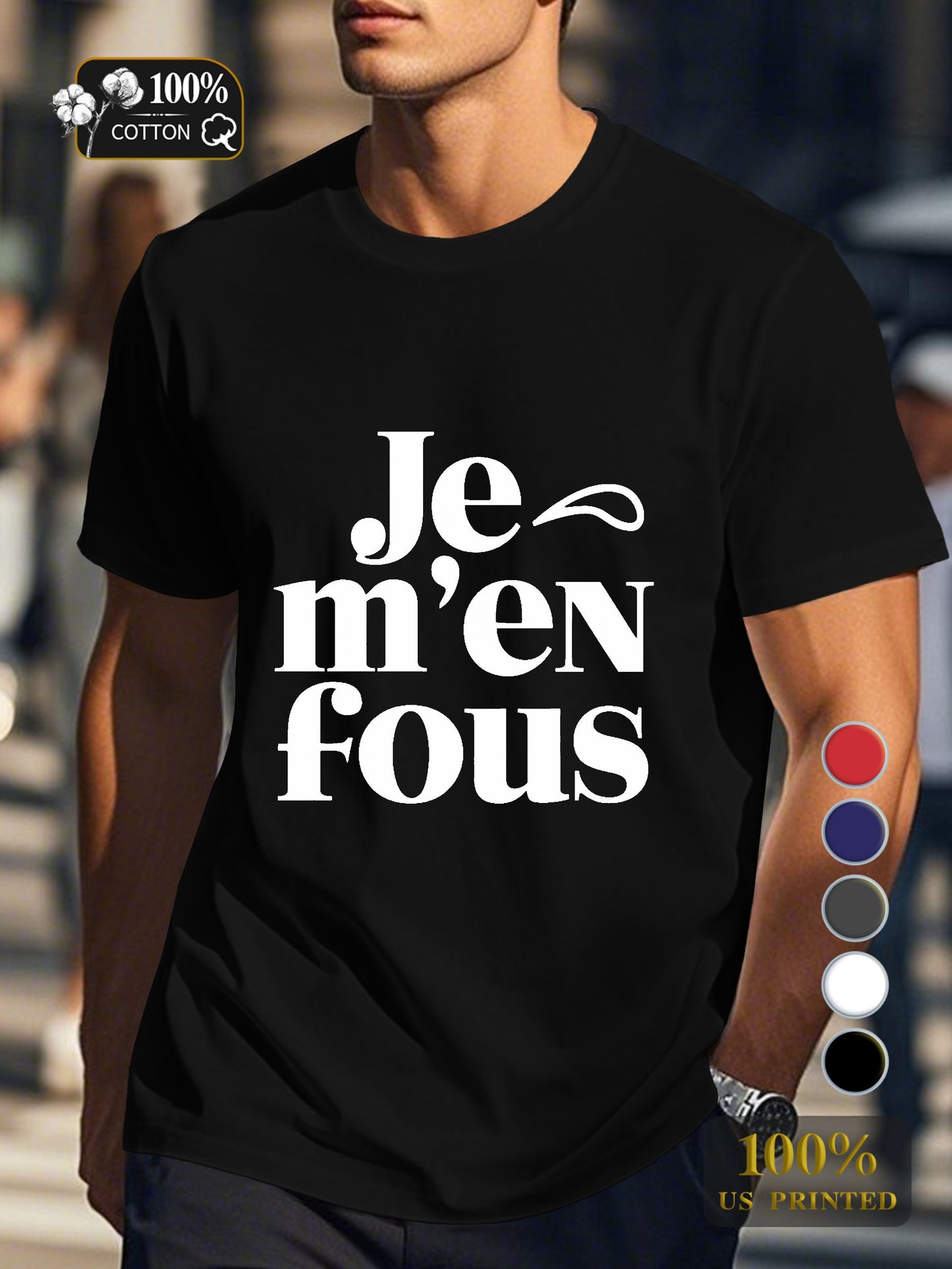 I DON T CARE Men's pure cotton Tshirt Comfort Fit