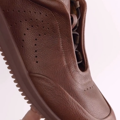 Men's Soft Leather Lace-Up Shoes