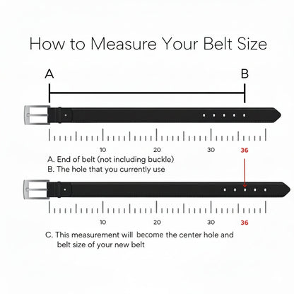 BELTLEY Women's Classic Black Leather Belt