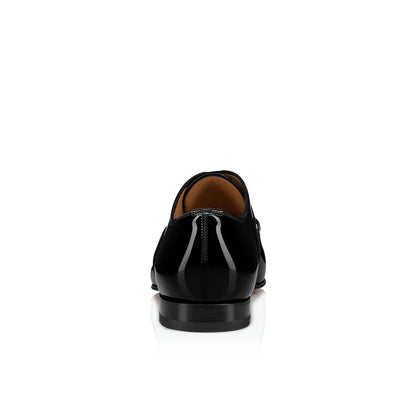 LaceUp Patent Leather Black Oxfords