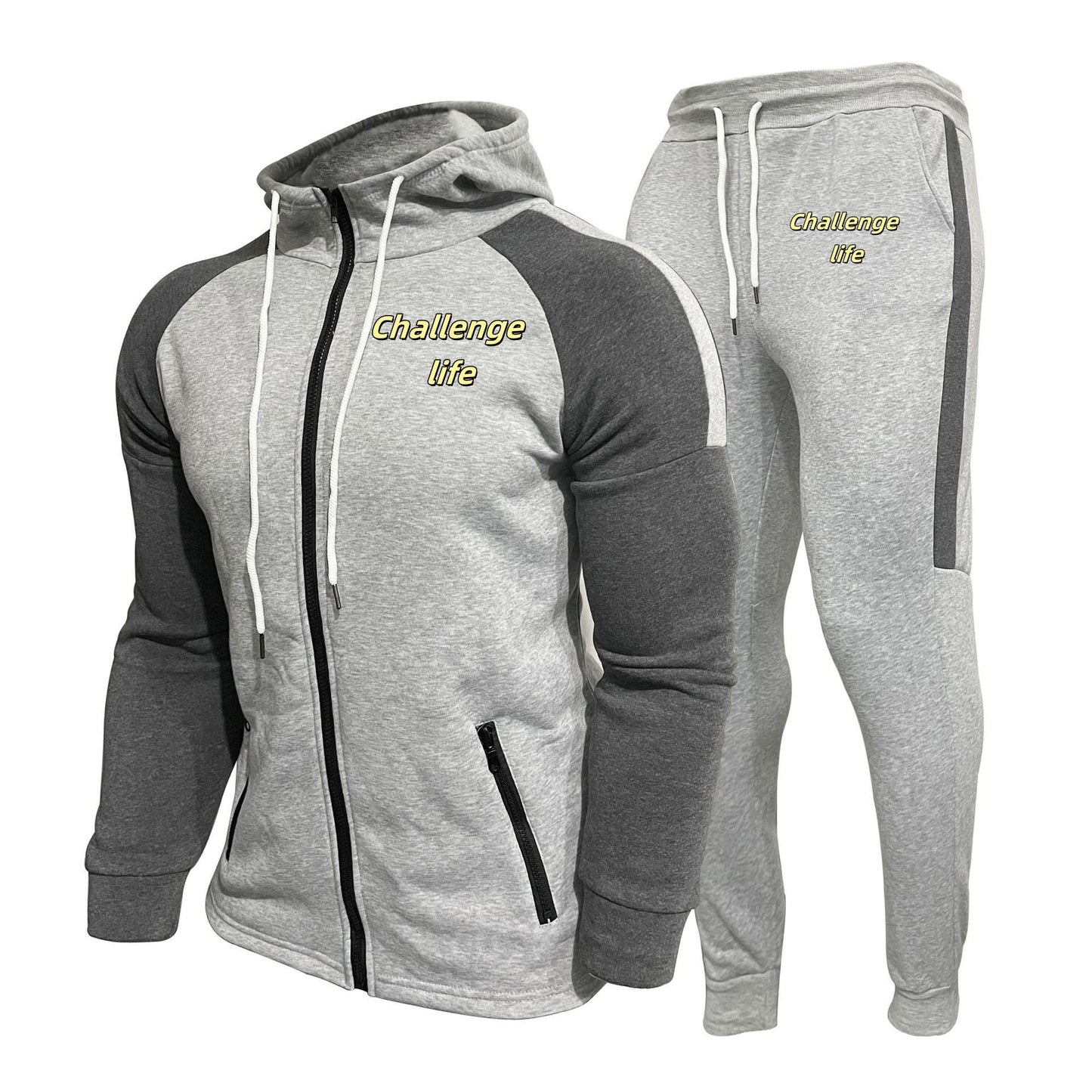 New Cardigan Hoodie Men's Casual Sports Suit