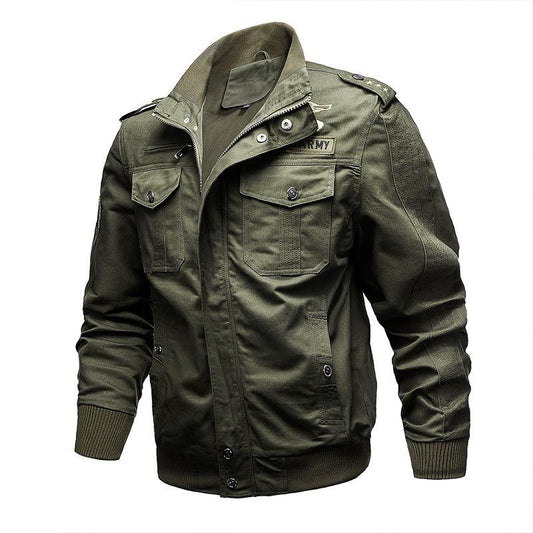 Spring and autumn large size loose outdoor casual military jacket