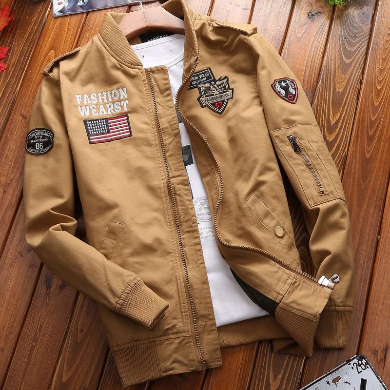 Spring and autumn large size loose outdoor casual military jacket