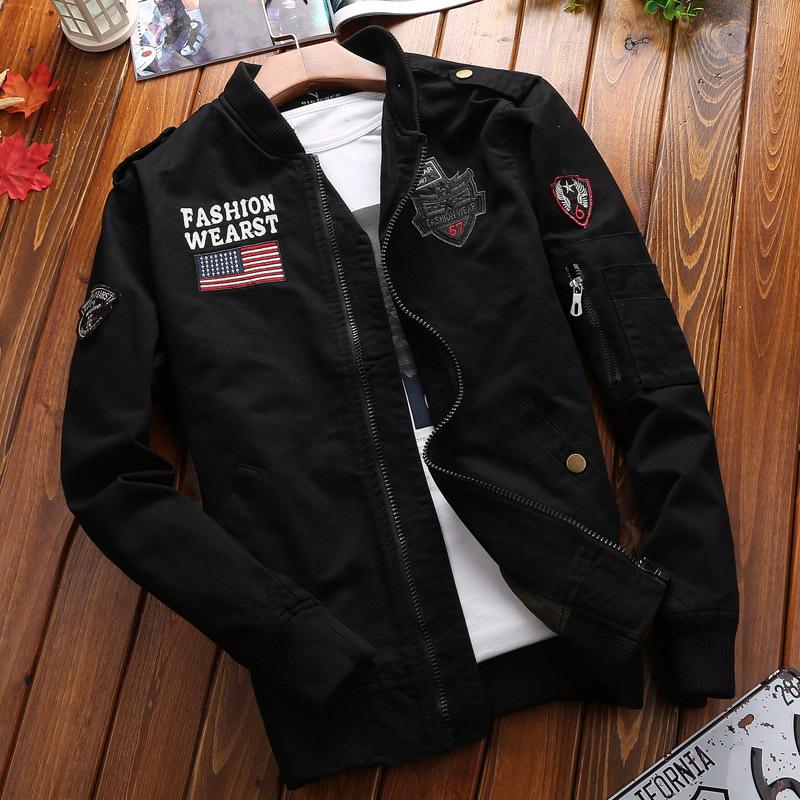 Spring and autumn large size loose outdoor casual military jacket