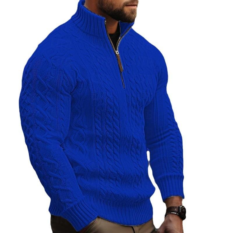 Winter New Men's Half Zip Sweater Jacket